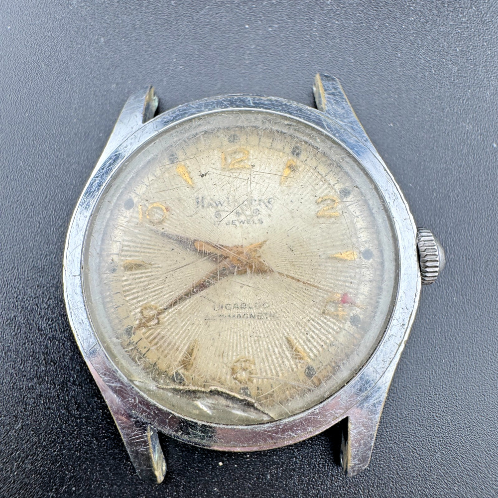 Vintage Hawthorne Swiss 17 Jewel Watch Runs Needs Crystal